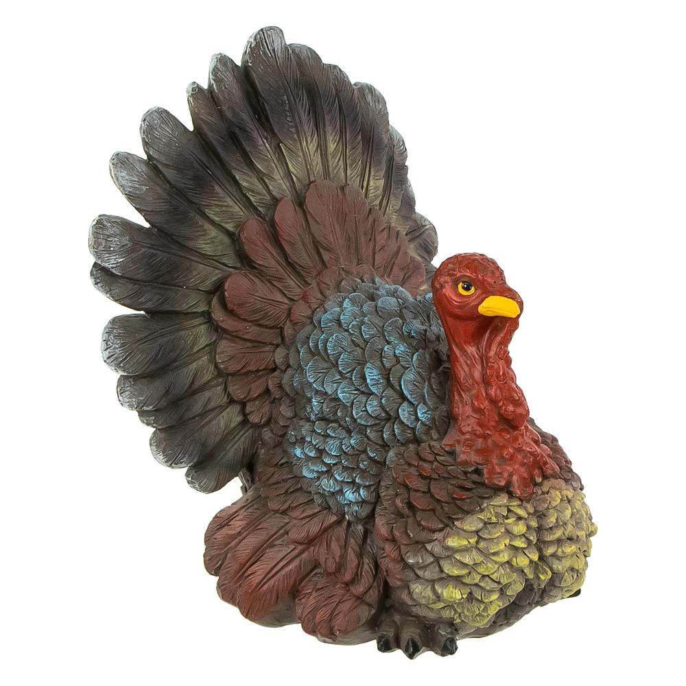 10.5" Fall Harvest Turkey Tabletop Decoration. Picture 1