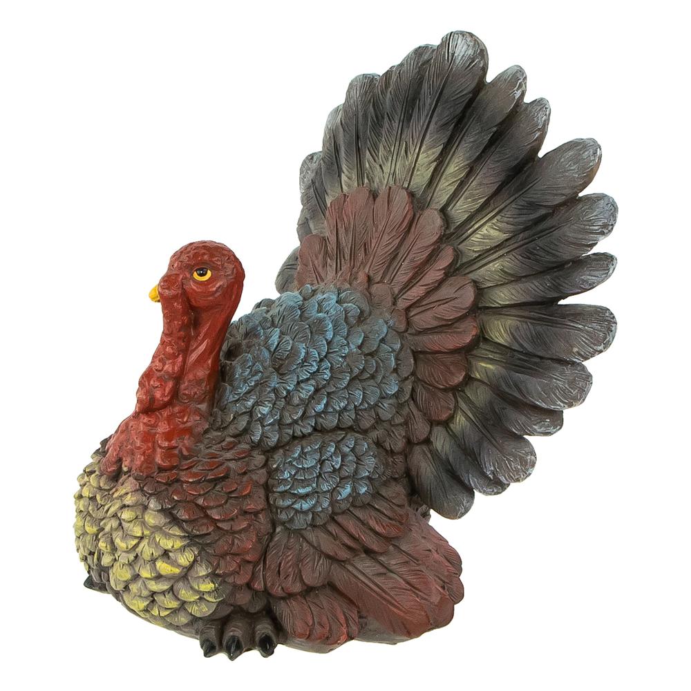 10.5" Fall Harvest Turkey Tabletop Decoration. Picture 5