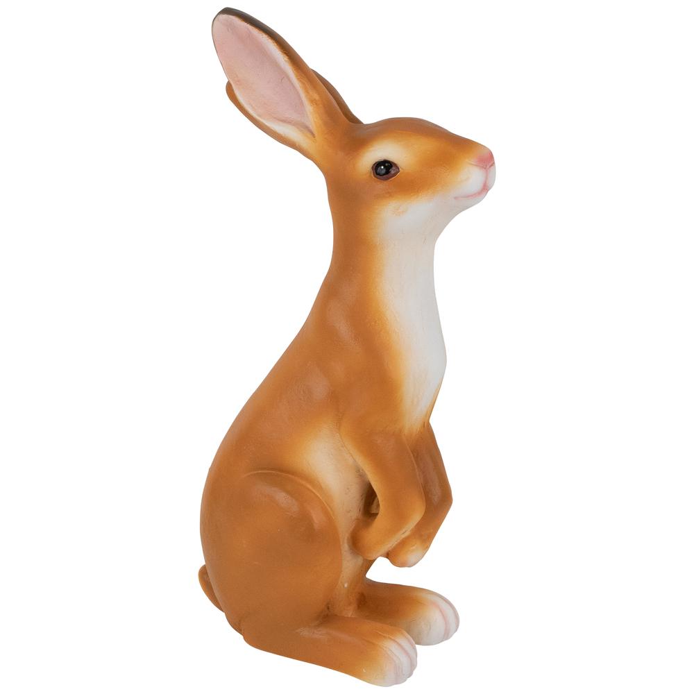 Standing Curious Bunny Outdoor Garden Statue - 19". Picture 3