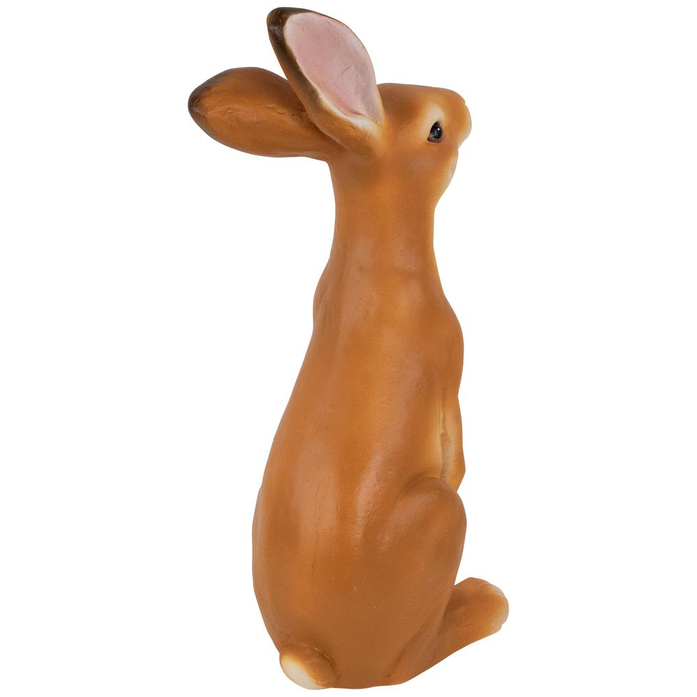 Standing Curious Bunny Outdoor Garden Statue - 19". Picture 4