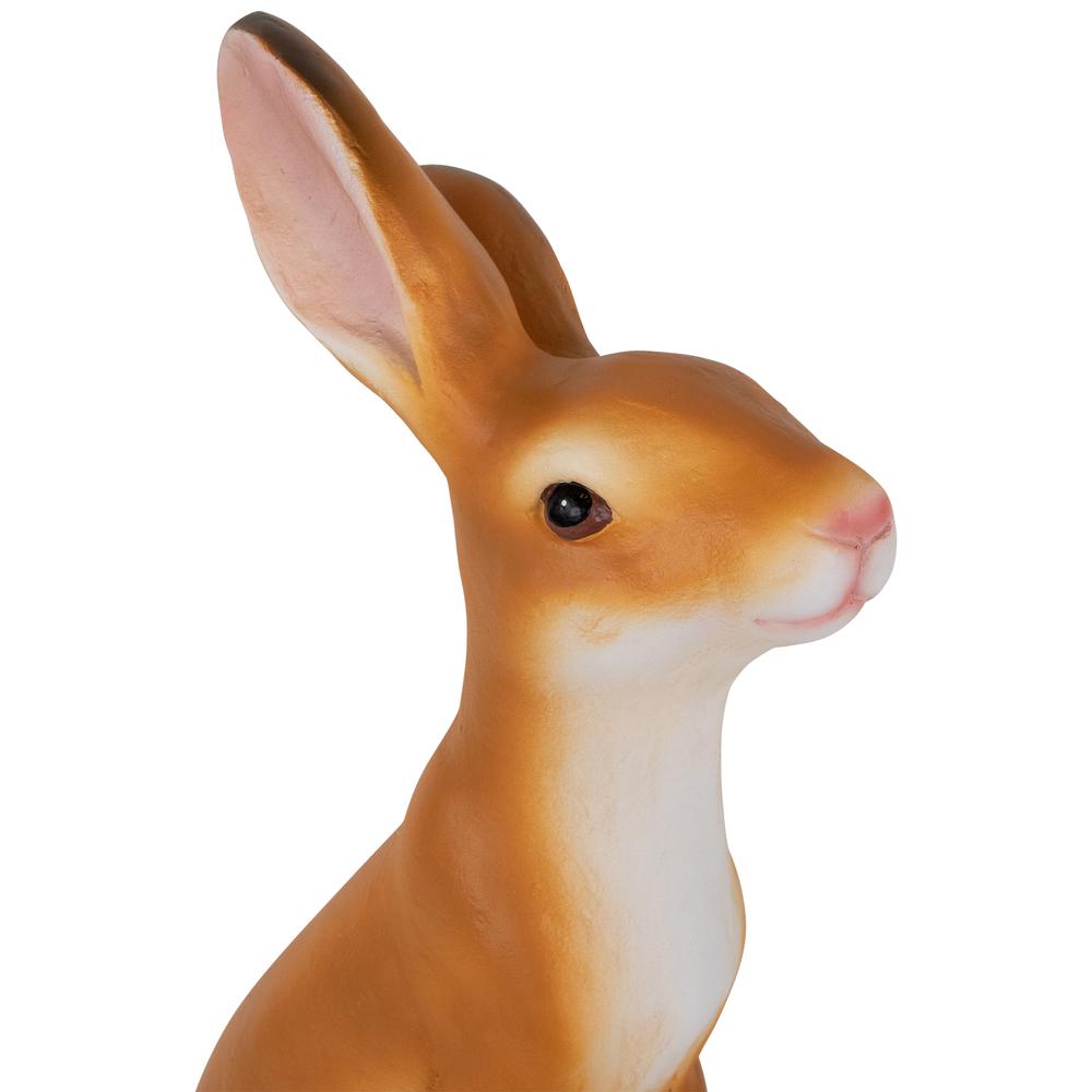Standing Curious Bunny Outdoor Garden Statue - 19". Picture 5