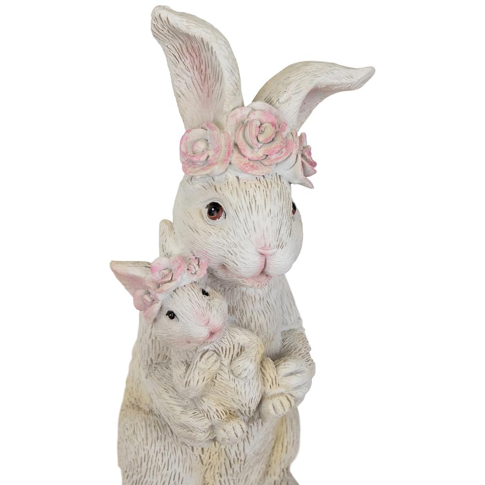 Mother and Baby Bunny Outdoor Garden Easter Statue - 9.25". Picture 5