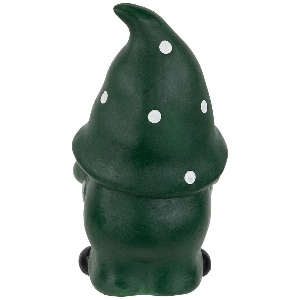 Shamrock Gnome St. Patrick's Day Outdoor Garden Statue - 7.75". Picture 4