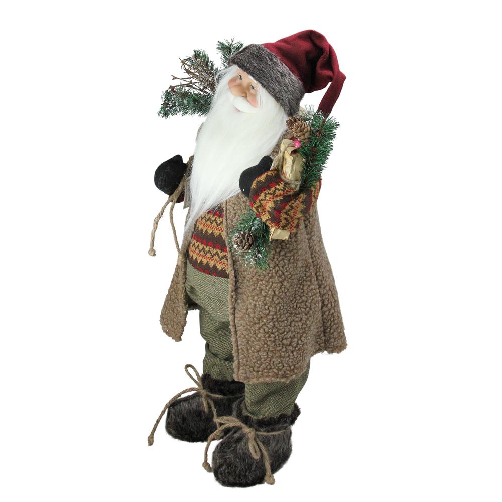 24" Country Rustic Santa Claus Christmas Figure. Picture 2