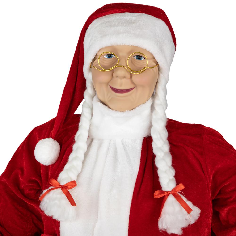 6' Mrs. Claus Commercial Christmas Figure with Gift Bag. Picture 7