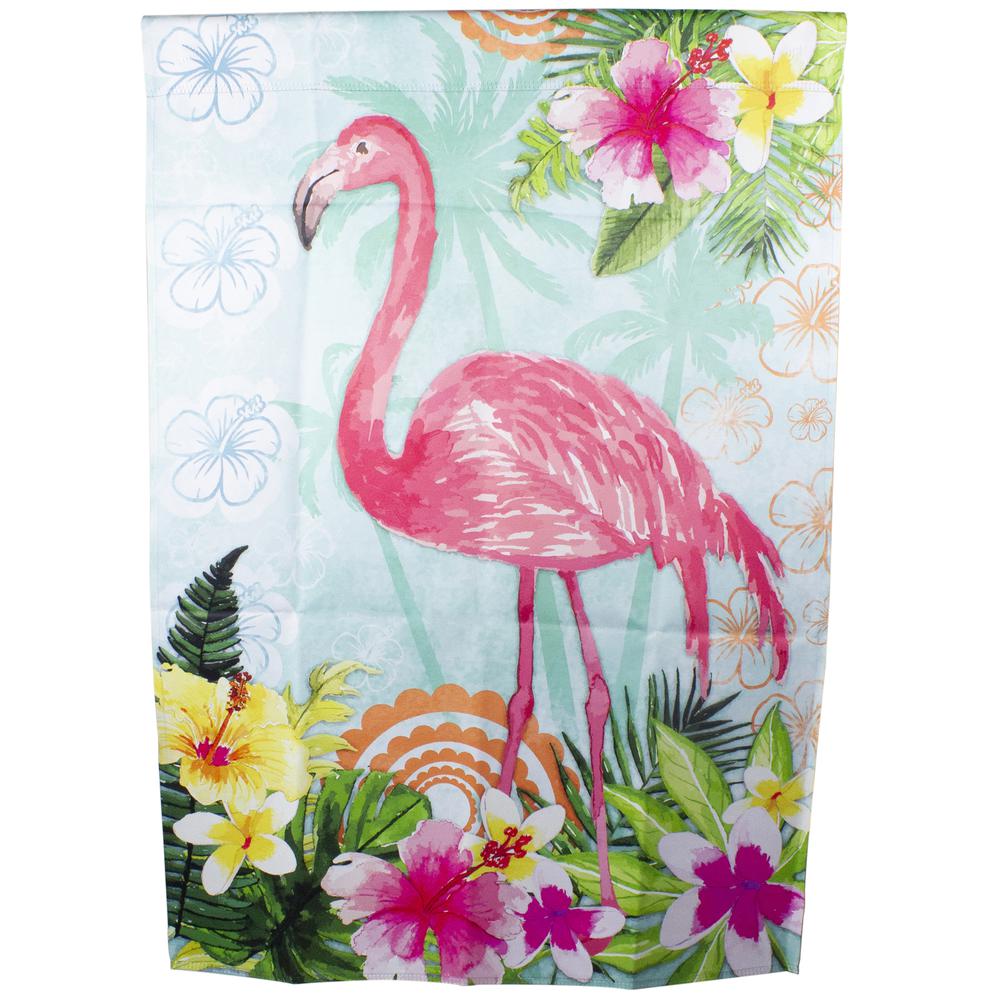 Tropical Flamingo Spring Outdoor House Flag 28" x 40". Picture 3