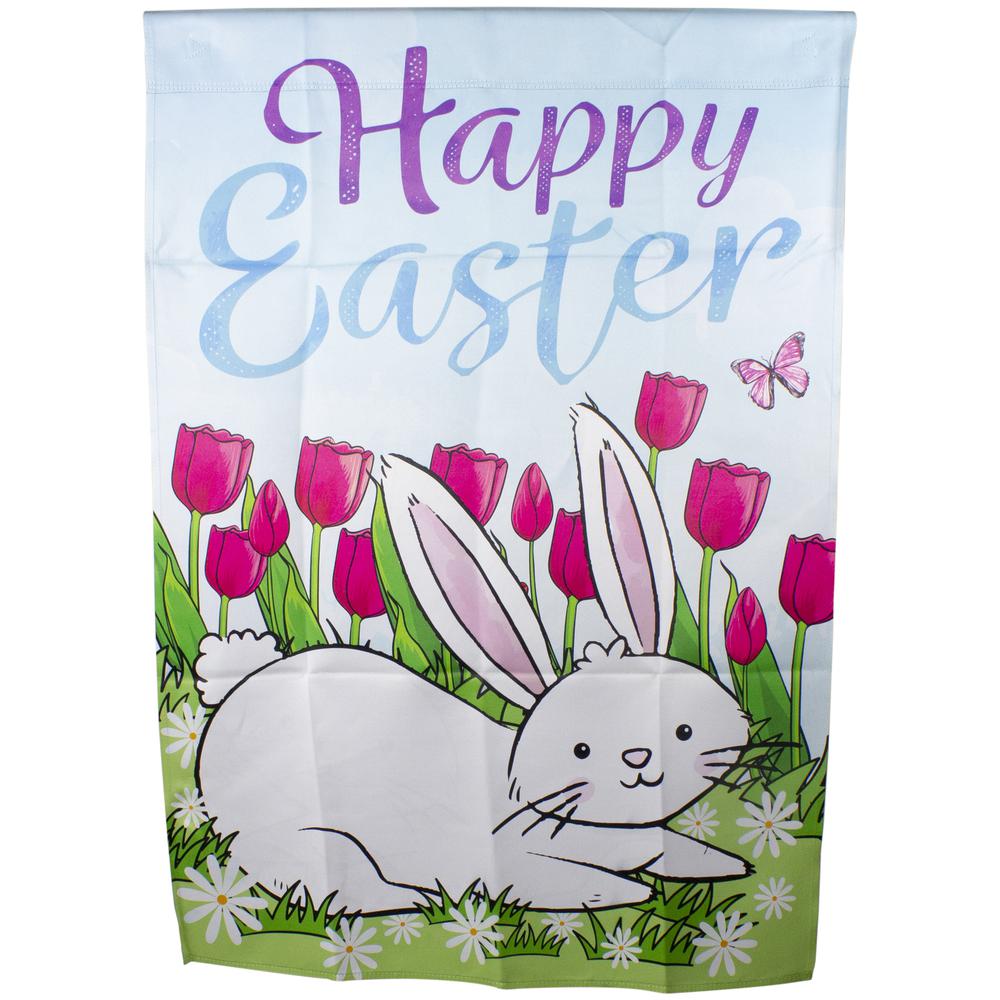 Happy Easter Bunny Outdoor House Flag 28" x 40". Picture 3