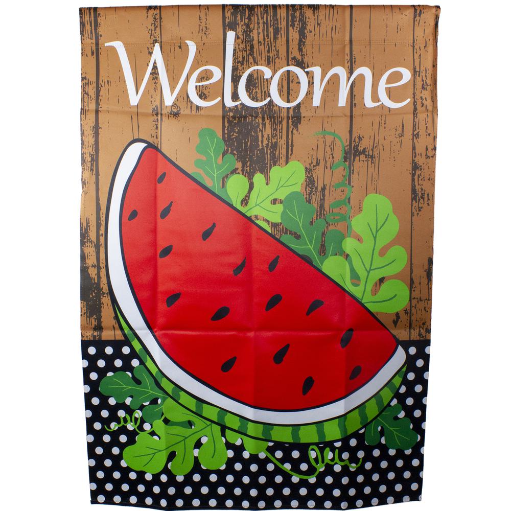 Welcome Watermelon Slice Spring Outdoor House Flag 28" x 40". Picture 1