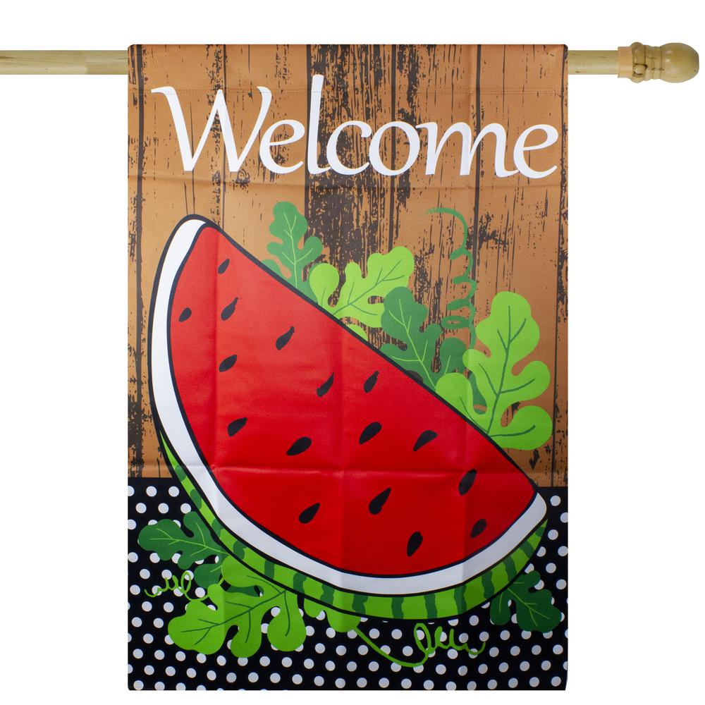 Welcome Watermelon Slice Spring Outdoor House Flag 28" x 40". Picture 2