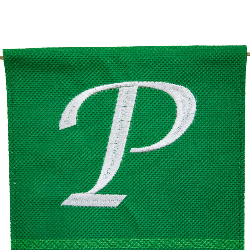 7.5' Plaid "St. Patrick's" Swallowtail Flag Wall Banner. Picture 4
