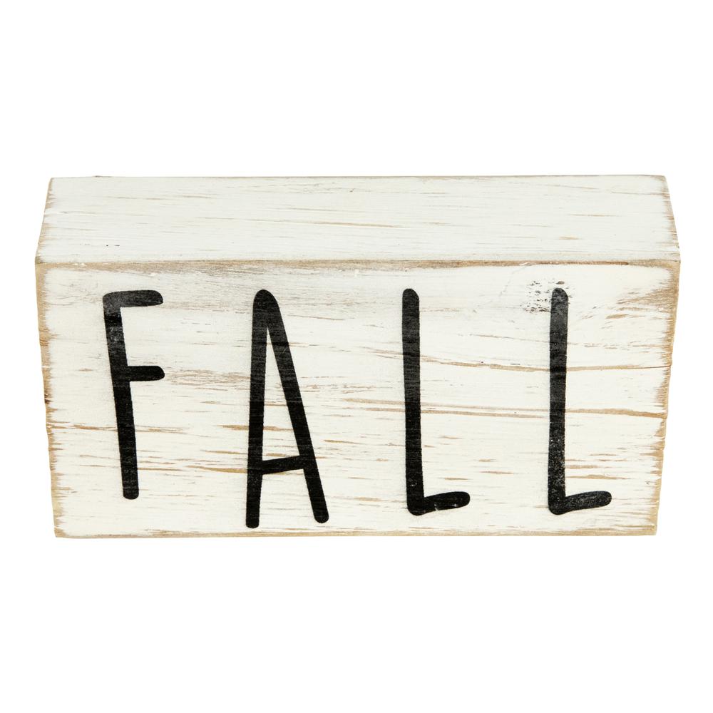 6" Distressed Wood Autumn Harvest Fall Sign. Picture 1