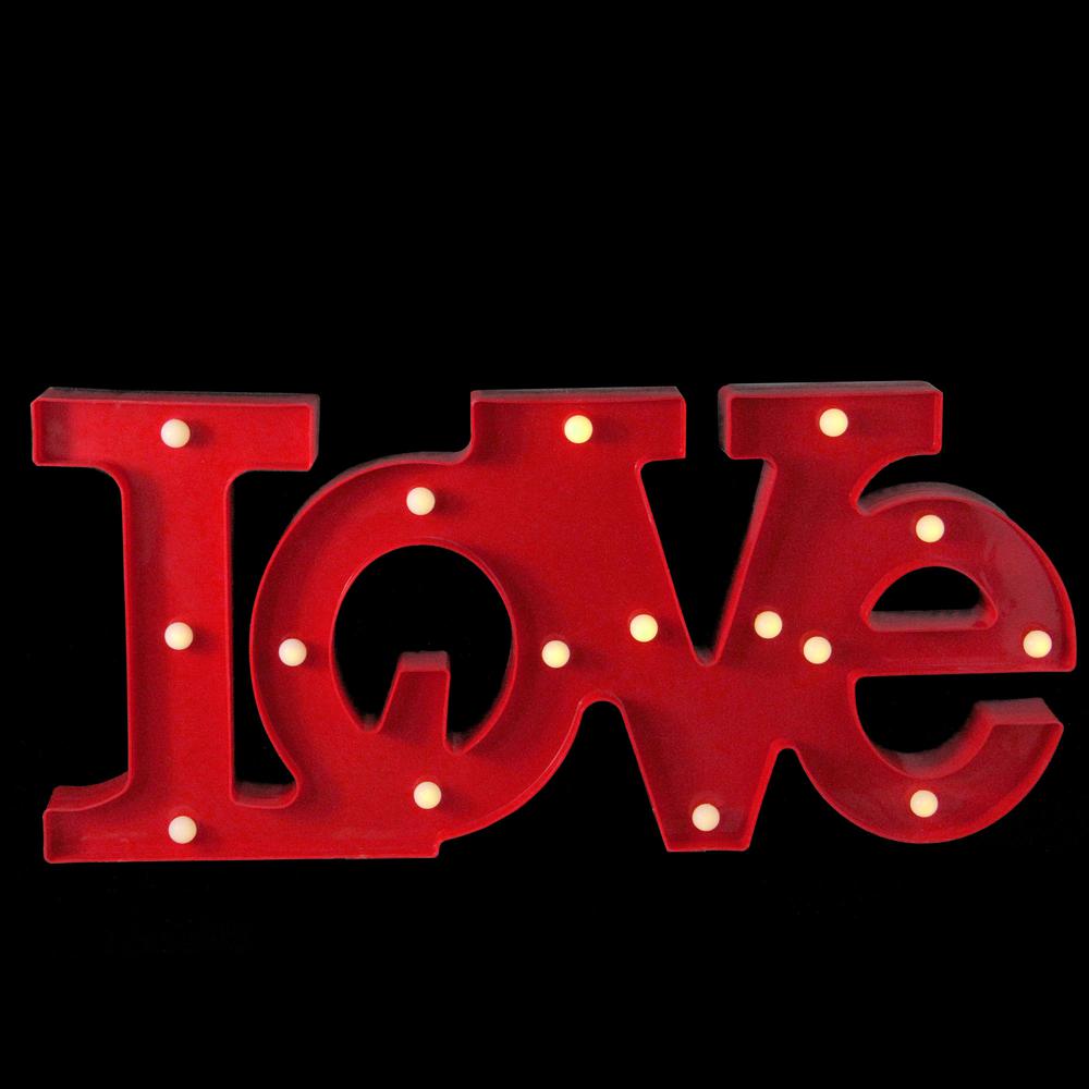 20" LED Lighted 'LOVE' Valentine's Day Marquee Sign. Picture 3