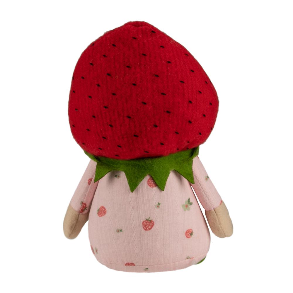9.5" Green and Red Girl Springtime Strawberry Gnome. Picture 5