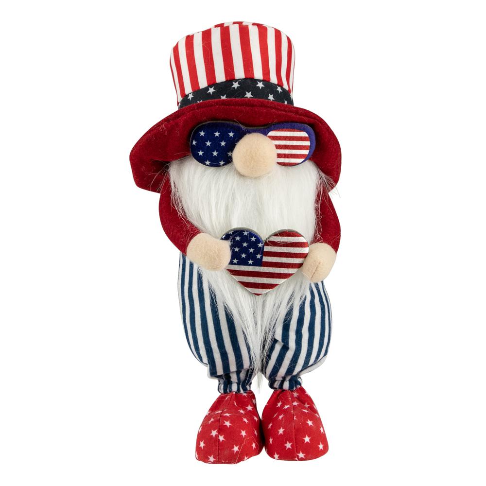 12.25" Patriotic Heart 4th of July Americana Gnome. Picture 1