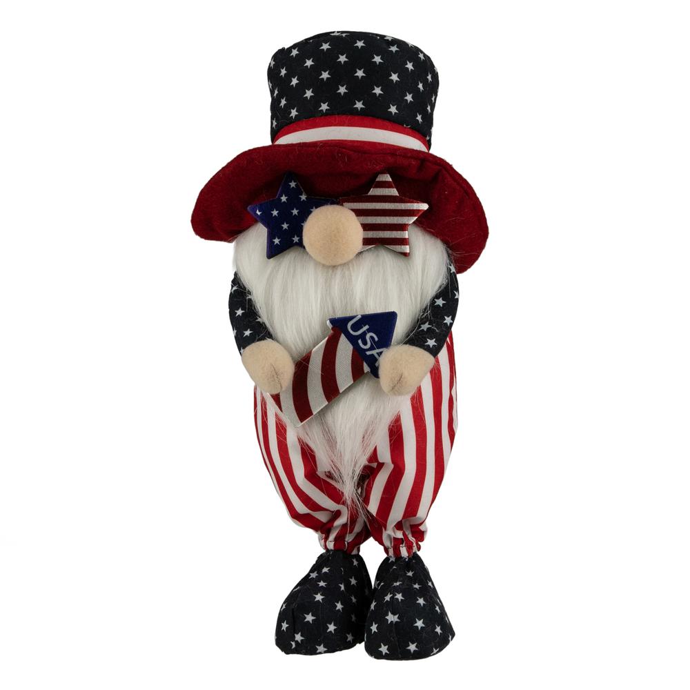12.25" Patriotic Rocket 4th of July Americana Gnome. The main picture.