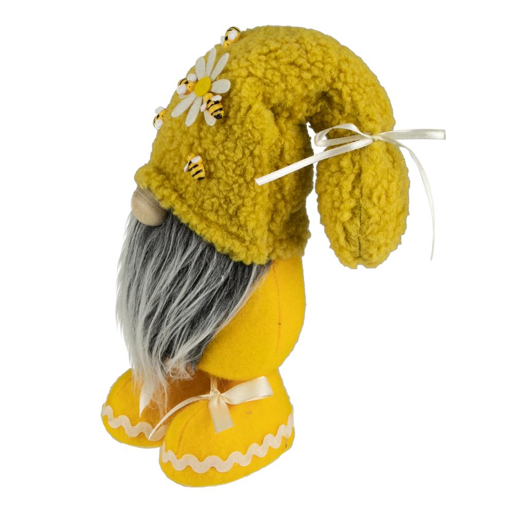 15" Yellow Sherpa Bumblebee and Daisy Springtime Gnome. Picture 3