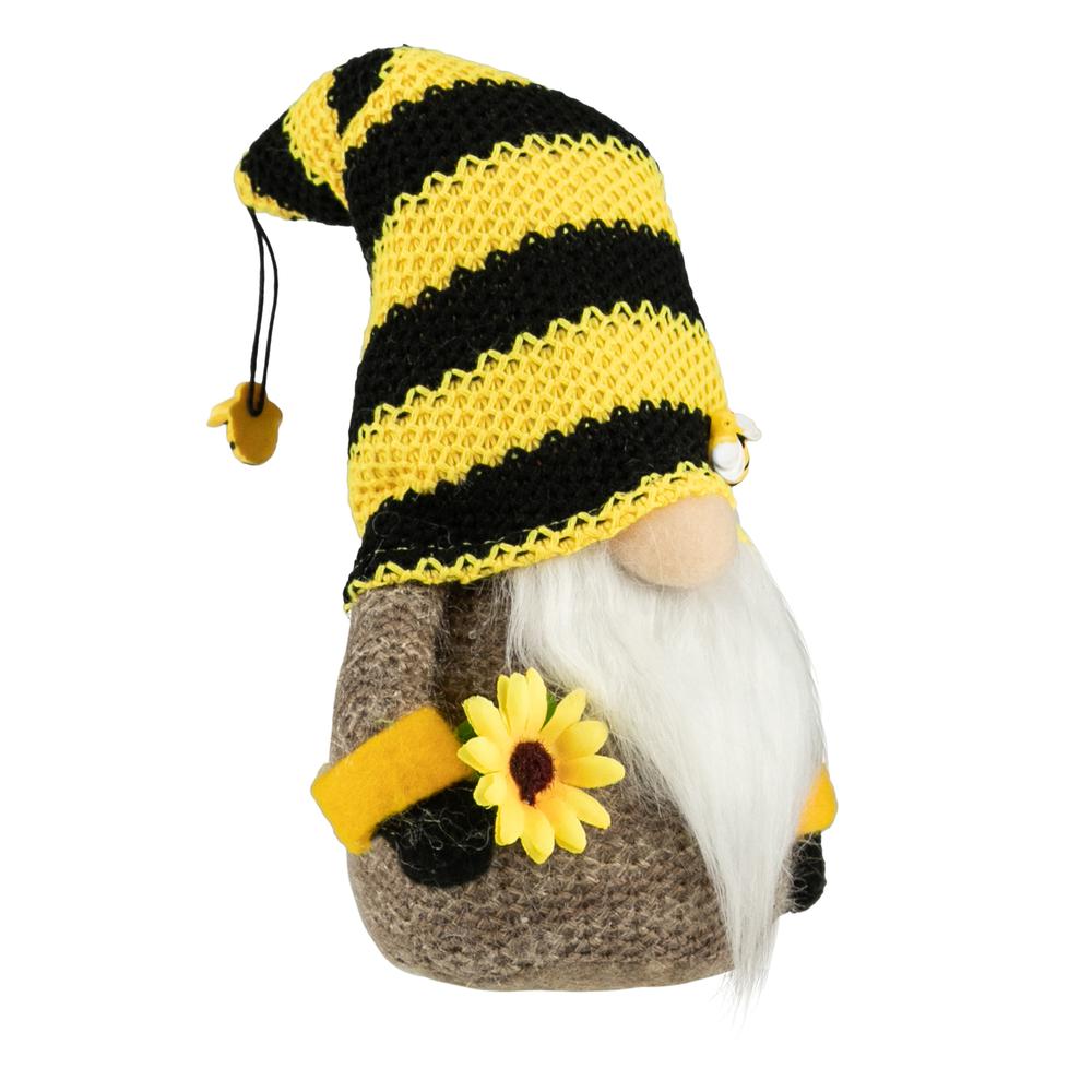 10.75" Bumblebee and Sunflower Springtime Gnome. Picture 3