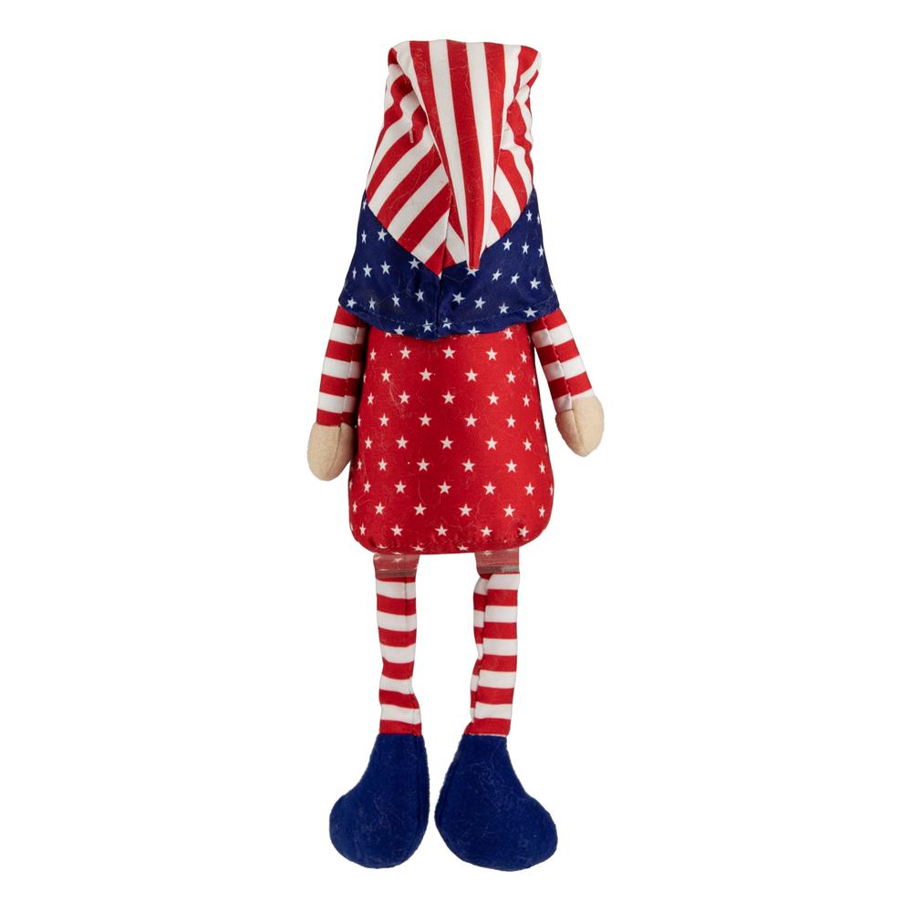 17.75" Sitting Patriotic Boy 4th of July Gnome. Picture 5