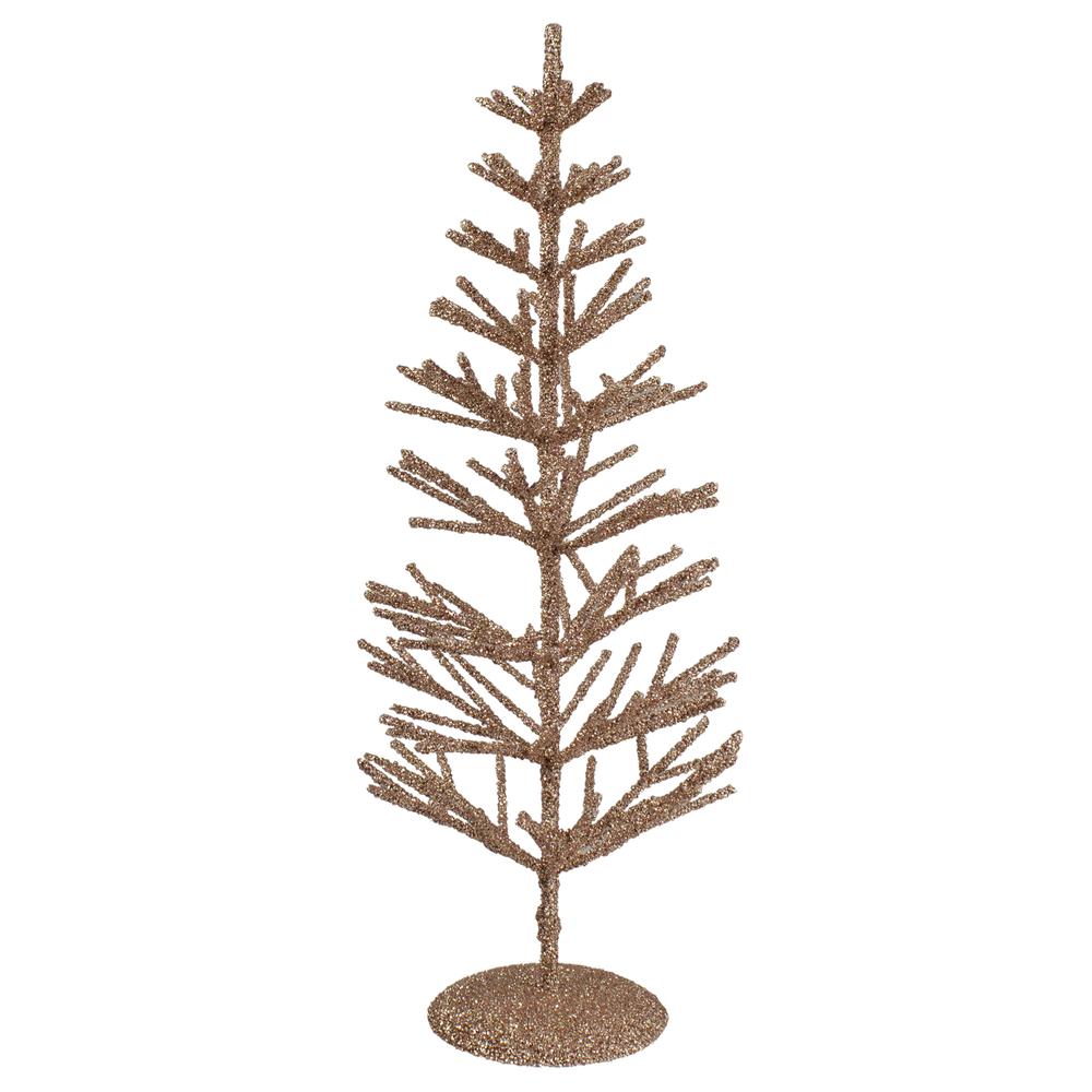 18" Rose Gold Artificial Tabletop Christmas Tree - Unlit. Picture 1