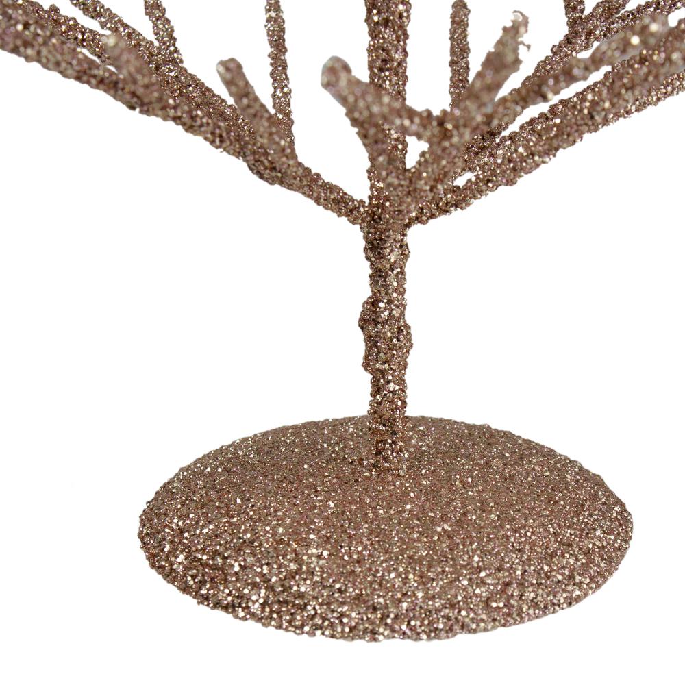 18" Rose Gold Artificial Tabletop Christmas Tree - Unlit. Picture 4
