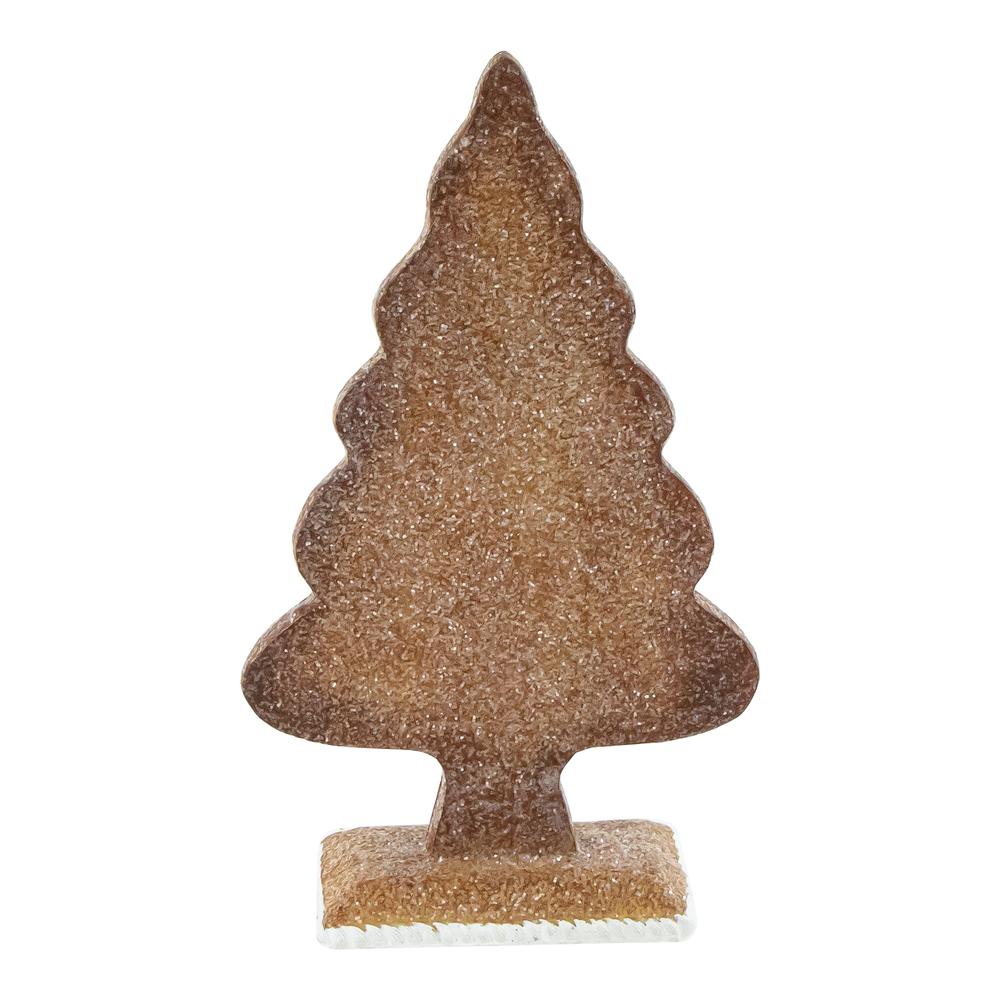 8.25" Glittered Gingrebread Tree Christmas Decoration. Picture 7