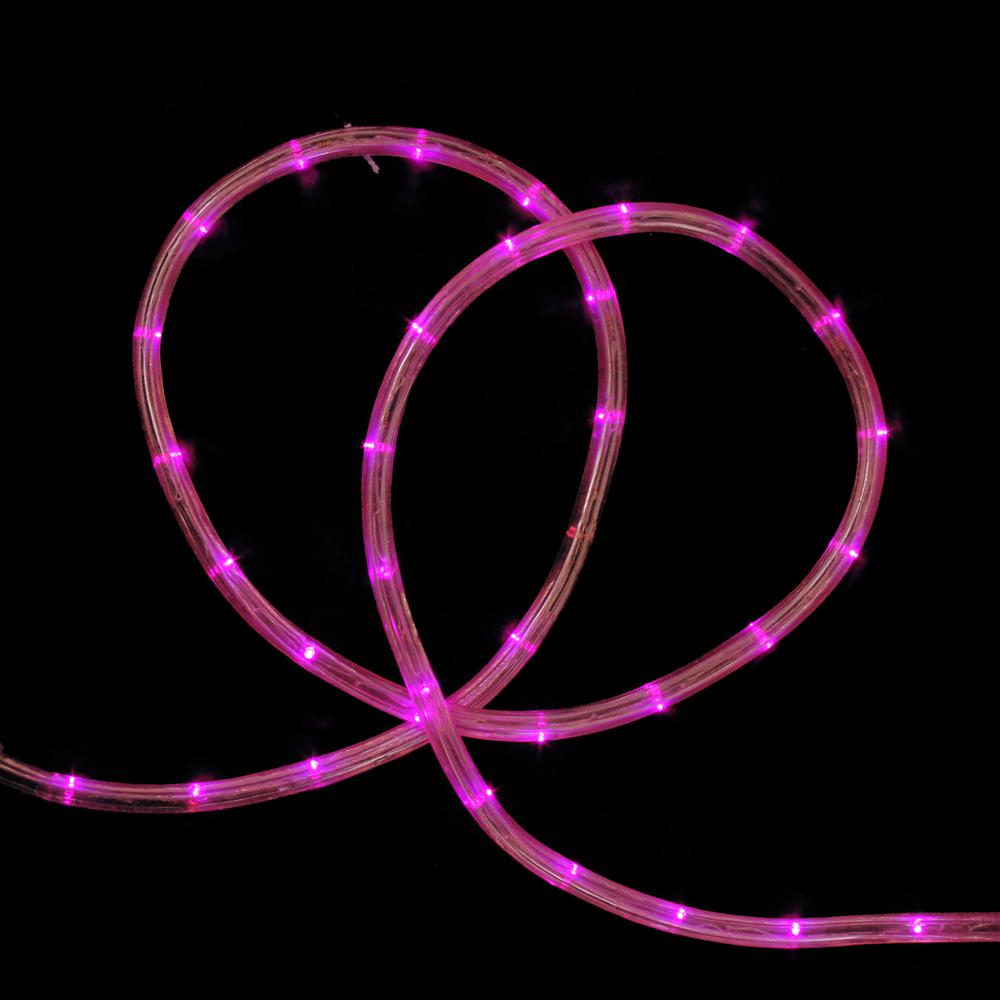 Pink LED Outdoor Christmas Rope Lights - 18 ft. Picture 2