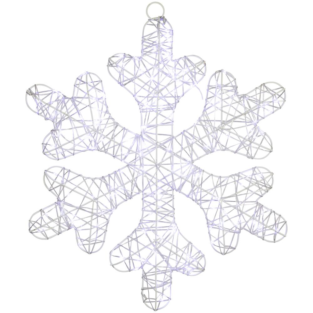 23.5" LED Lighted Twinkle Snowflake Outdoor Christmas Decoration. Picture 1
