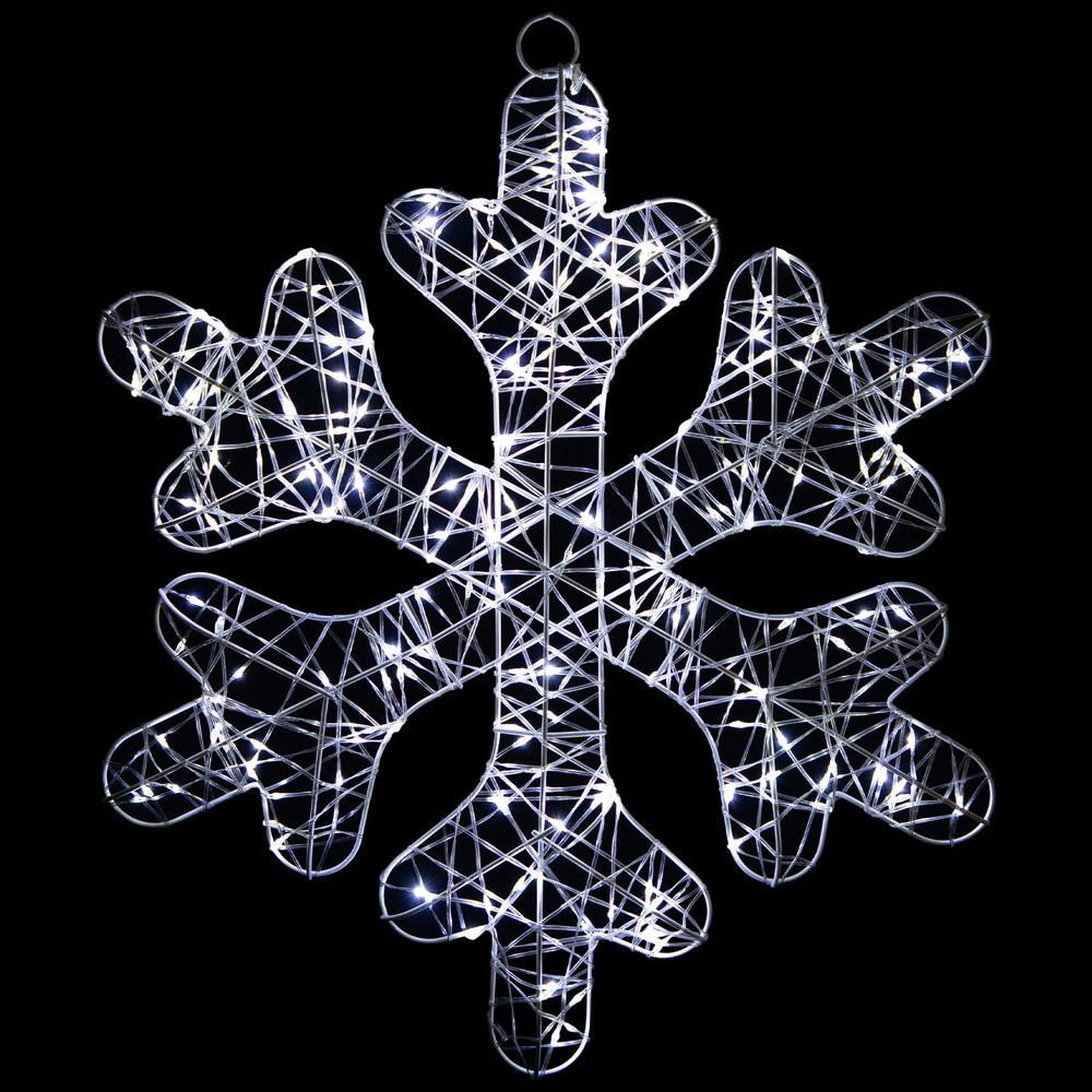 23.5" LED Lighted Twinkle Snowflake Outdoor Christmas Decoration. Picture 3