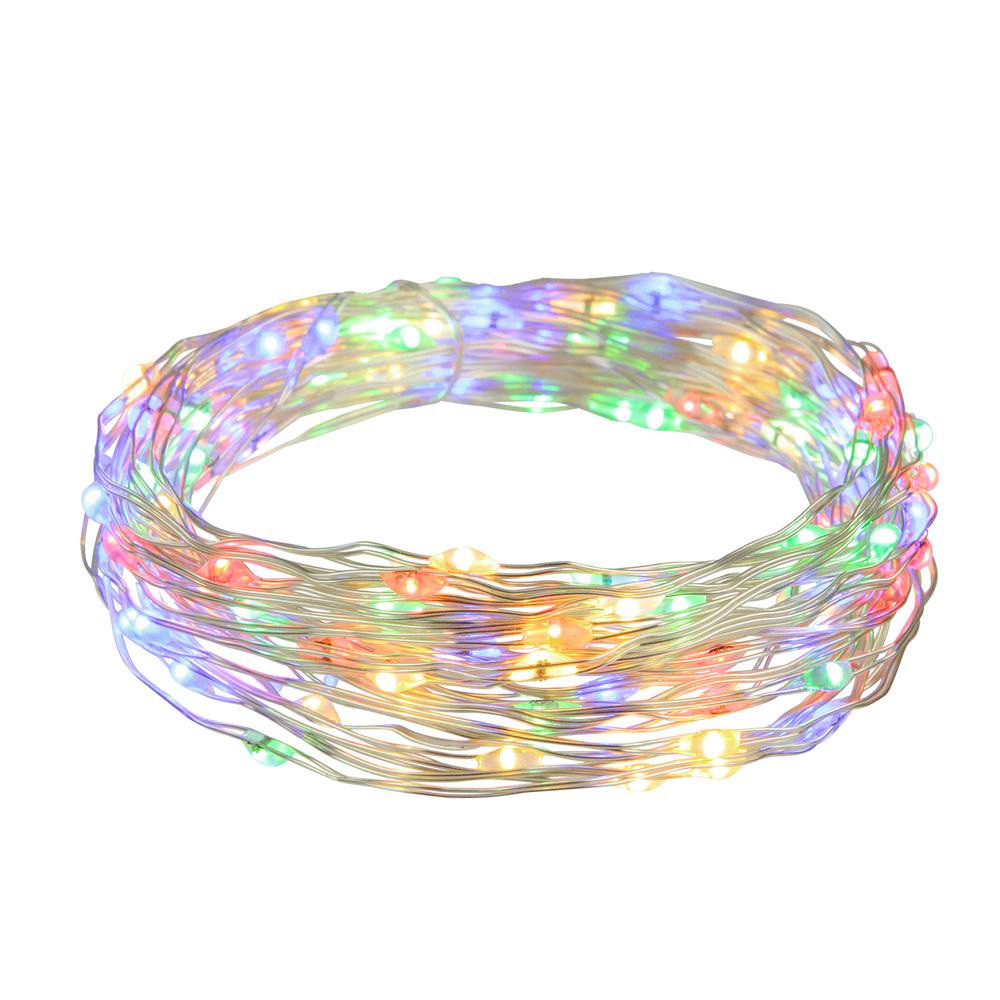 100ct Multi-Color LED Micro Fairy Lights  16ft Copper Wire. Picture 2