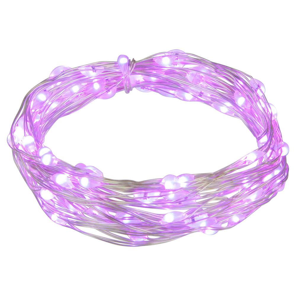 100ct Purple LED Micro Fairy Lights  16ft Copper Wire. Picture 2