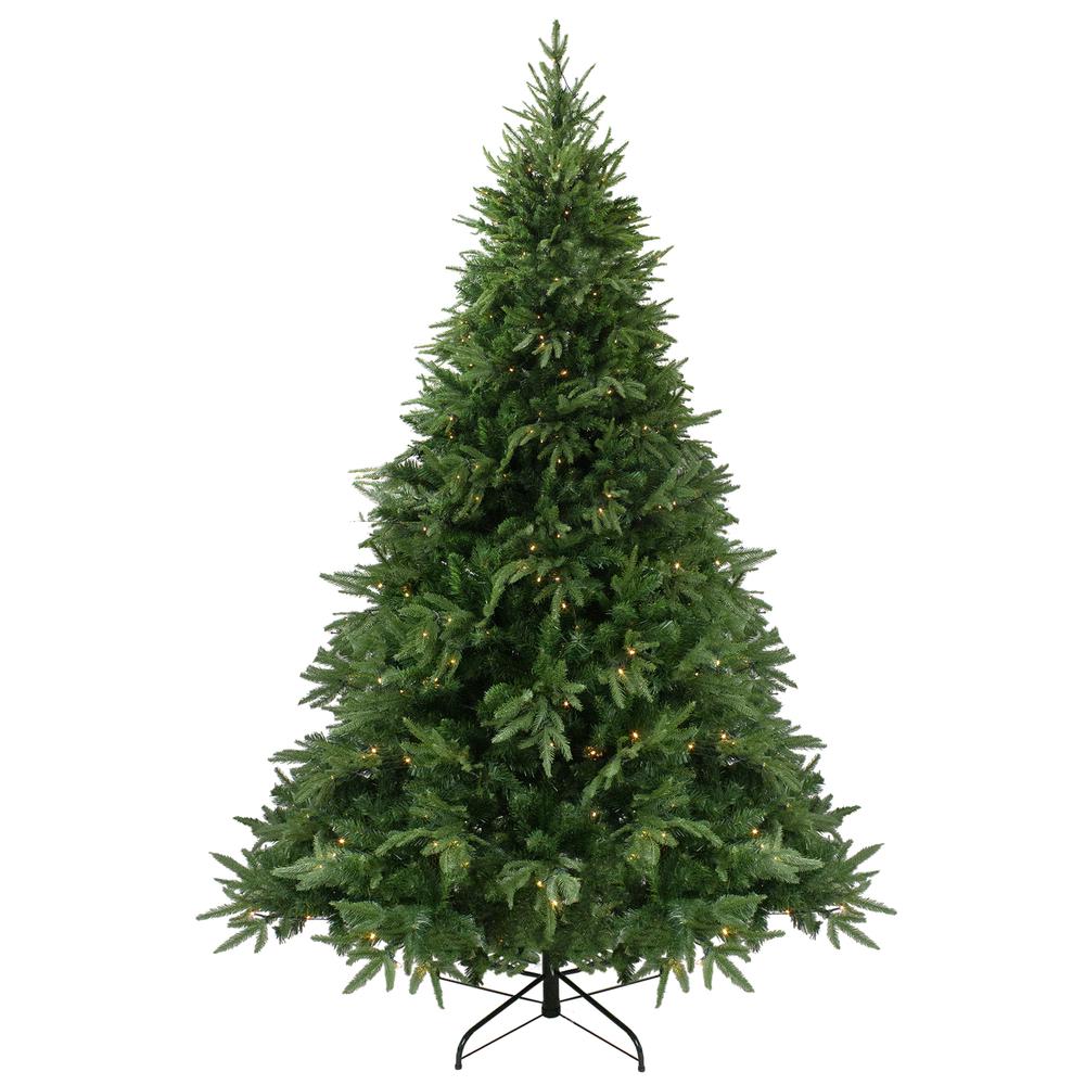 7.5' Pre-Lit Full Silverthorne Fir Artificial Christmas Tree - Clear Lights. Picture 1