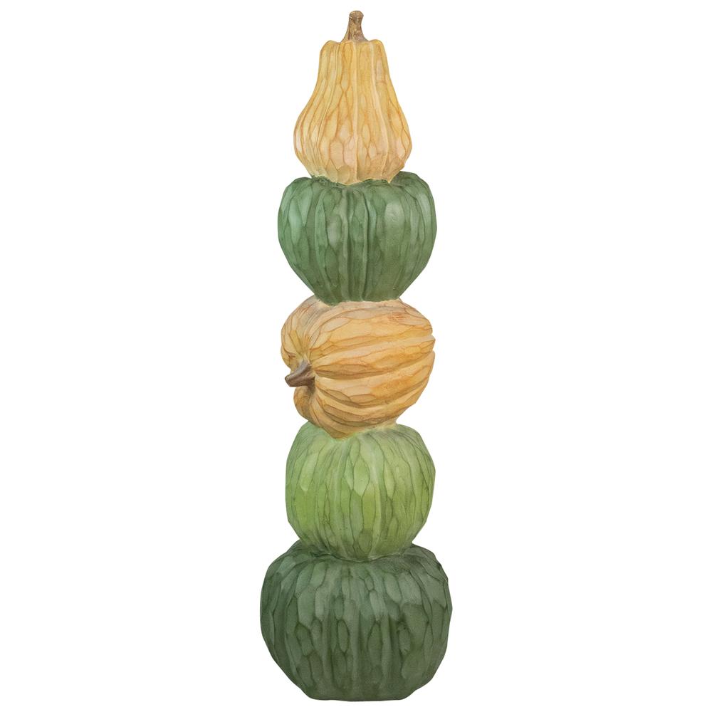 42.5" Five Tiered Stacked Pumpkins Thanksgiving Decor. Picture 2