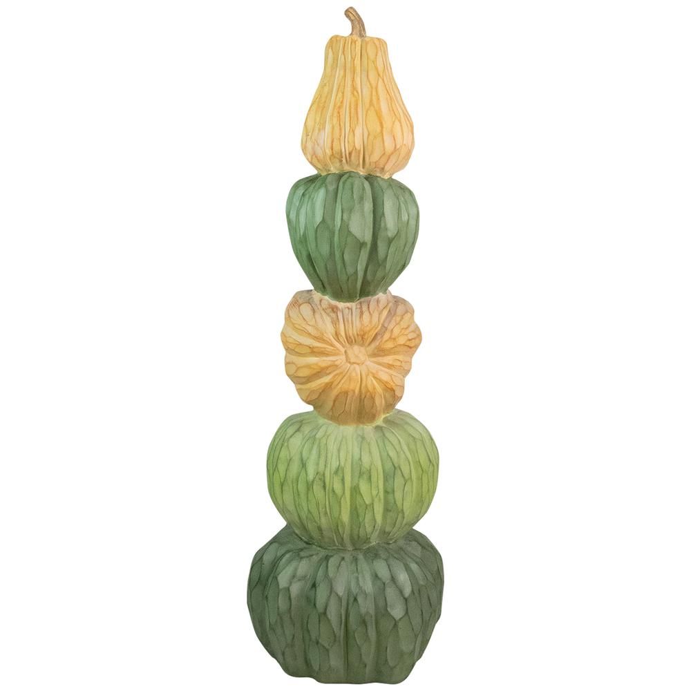 42.5" Five Tiered Stacked Pumpkins Thanksgiving Decor. Picture 3