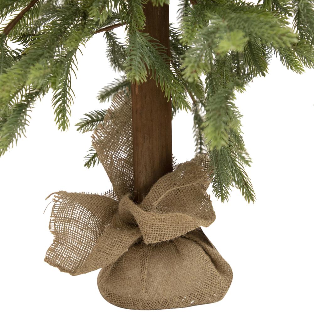 47" Pine Tree with Jute Base Christmas Decoration. Picture 6