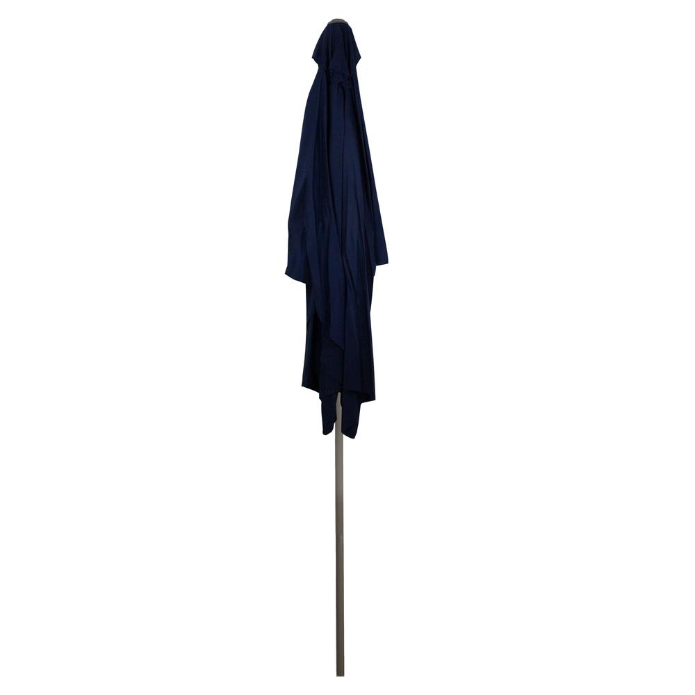 10ft x 6.5ft Outdoor Patio Market Umbrella with Hand Crank  Navy Blue. Picture 4