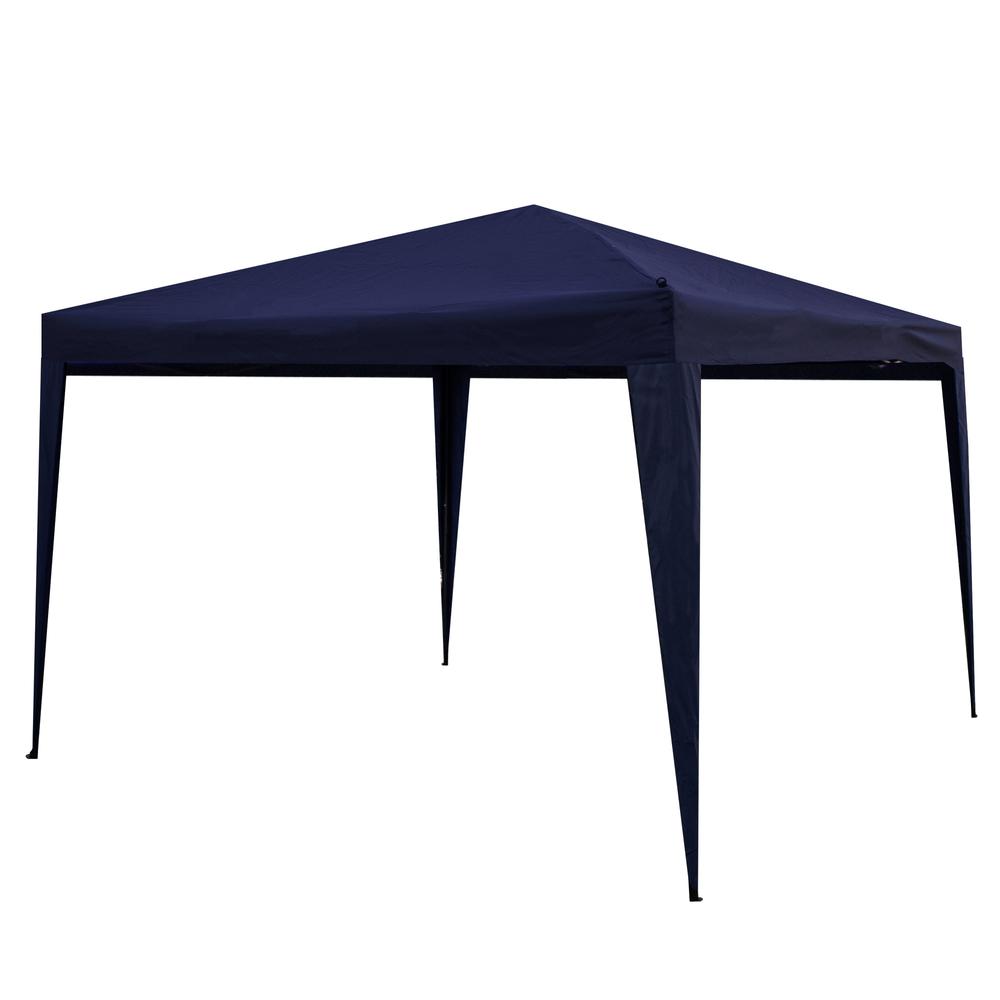 10' x 10' Navy Blue Pop-Up Outdoor Canopy Gazebo. Picture 2