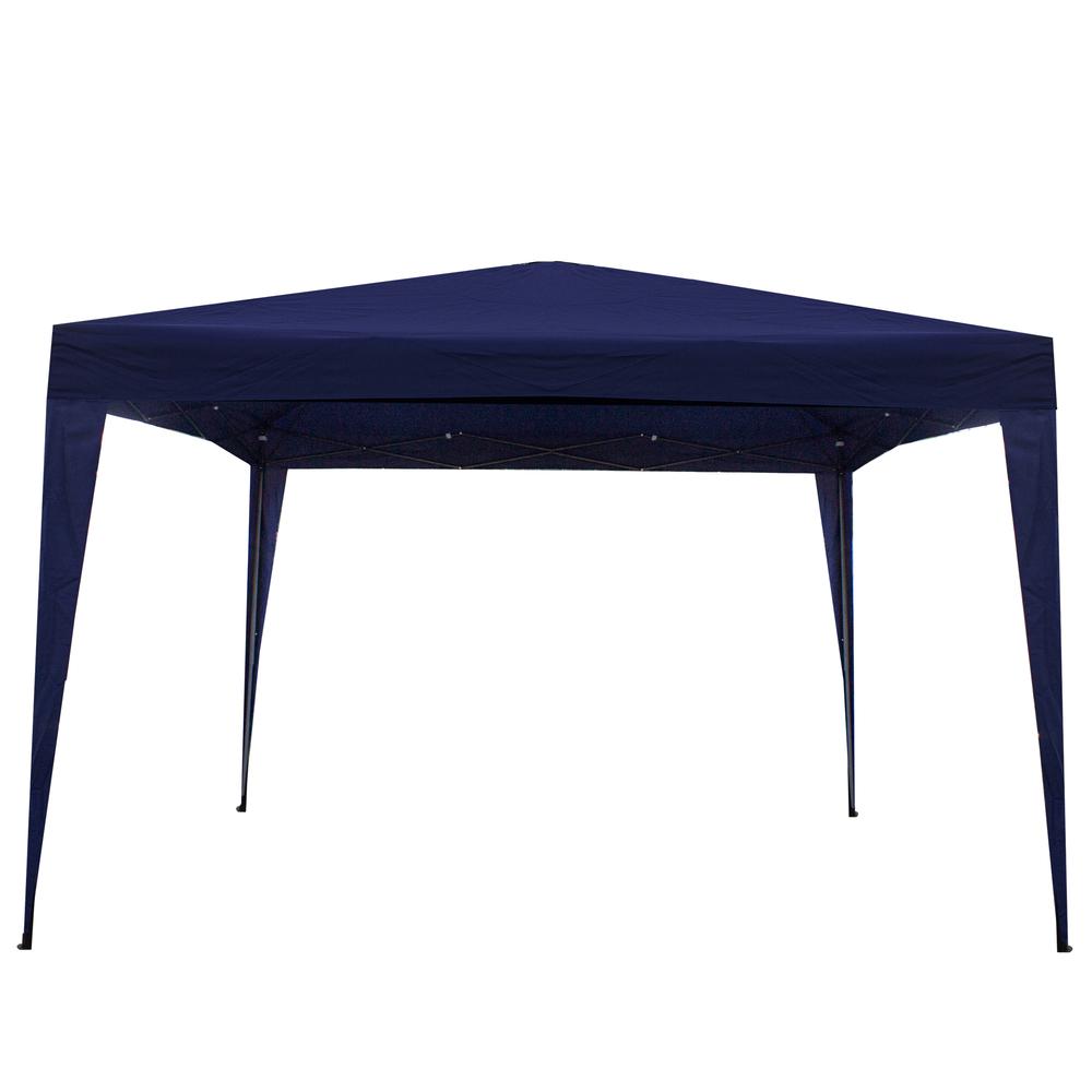 10' x 10' Navy Blue Pop-Up Outdoor Canopy Gazebo. Picture 3