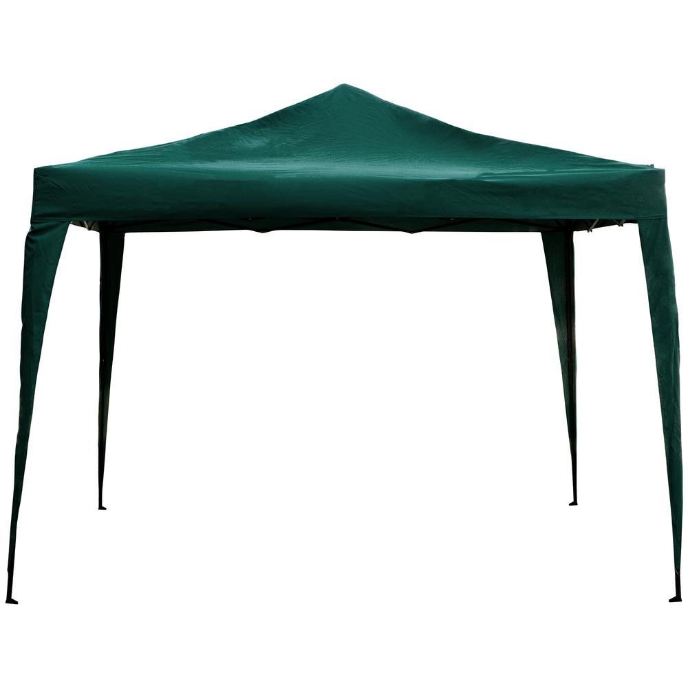 10' x 10' Green Pop-Up Outdoor Canopy Gazebo. Picture 1