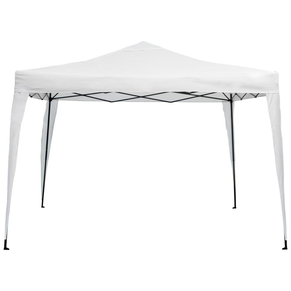 10' x 10' Off White Pop-Up Outdoor Canopy Gazebo. Picture 1