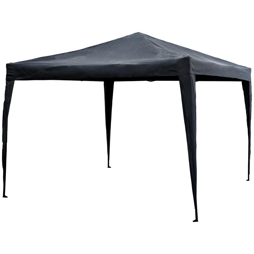 10' x 10' Charcoal Gray Pop-Up Outdoor Canopy Gazebo. Picture 2
