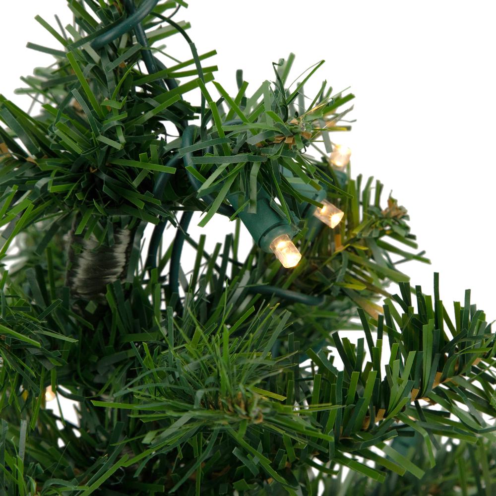 2' Pre-Lit Medium Mixed Classic Pine Artificial Christmas Tree - Warm Clear LED Lights. Picture 2