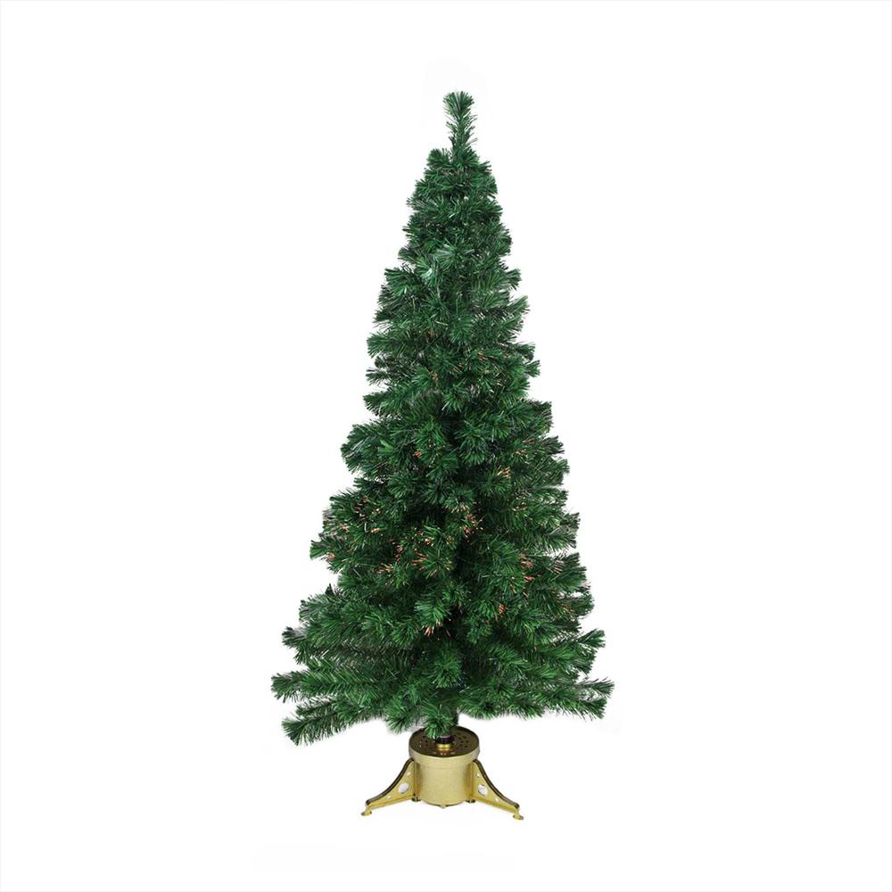 4' Pre-Lit Color Changing Fiber Optic Artificial Christmas Tree. Picture 1