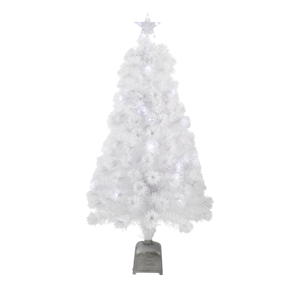 4' Pre-Lit LED Color Changing Fiber Optic Artificial Christmas Tree. Picture 1
