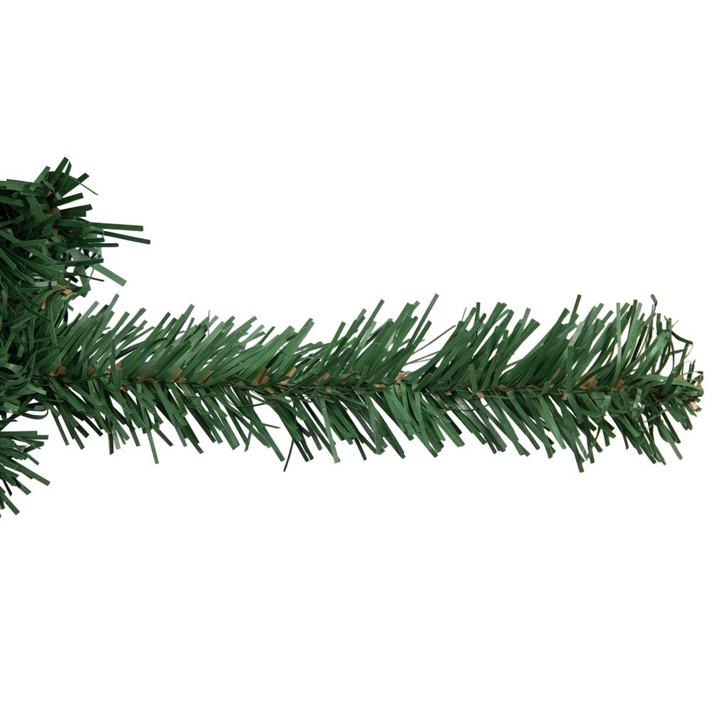 9' x 20" Green Artificial Pine Christmas Garland  Unlit. Picture 2
