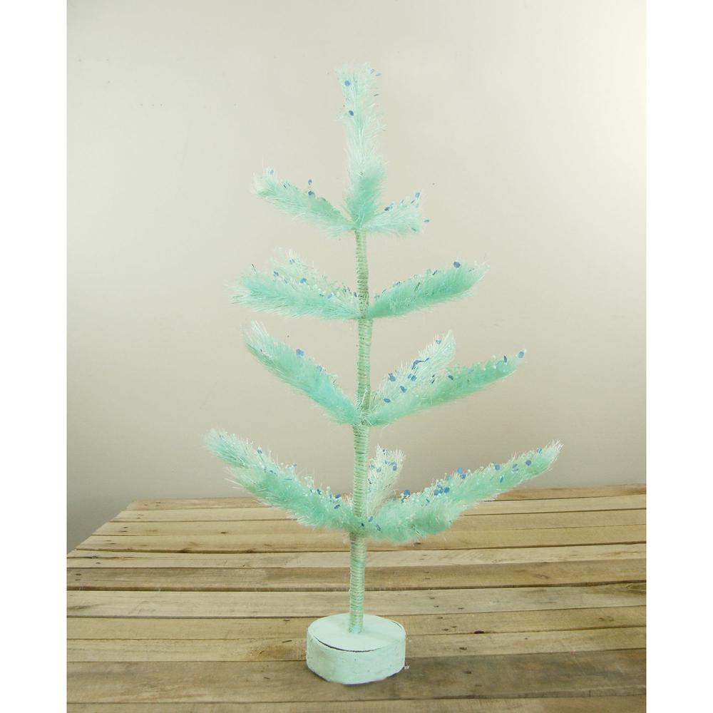 2' Pastel Green Pine Artificial Easter Tree - Unlit. Picture 2