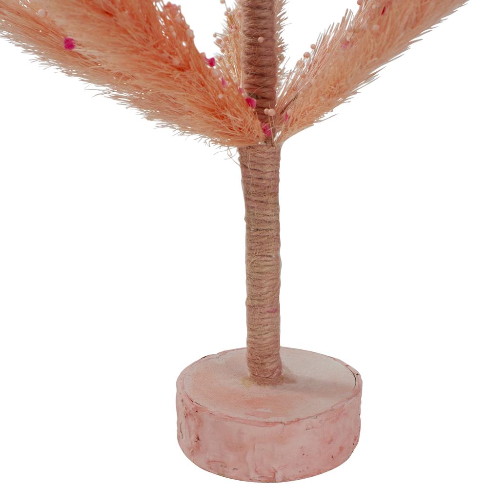 2' Medium Pink Pastel Peach Sisal Pine Artificial Easter Tree - Unlit. Picture 3