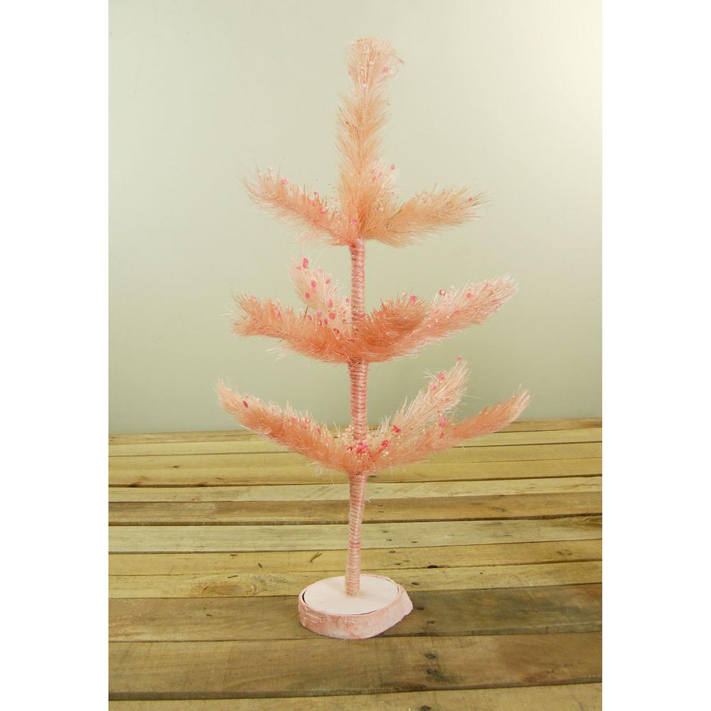 19" Pastel Pink Artificial Easter Tree - Unlit. Picture 2