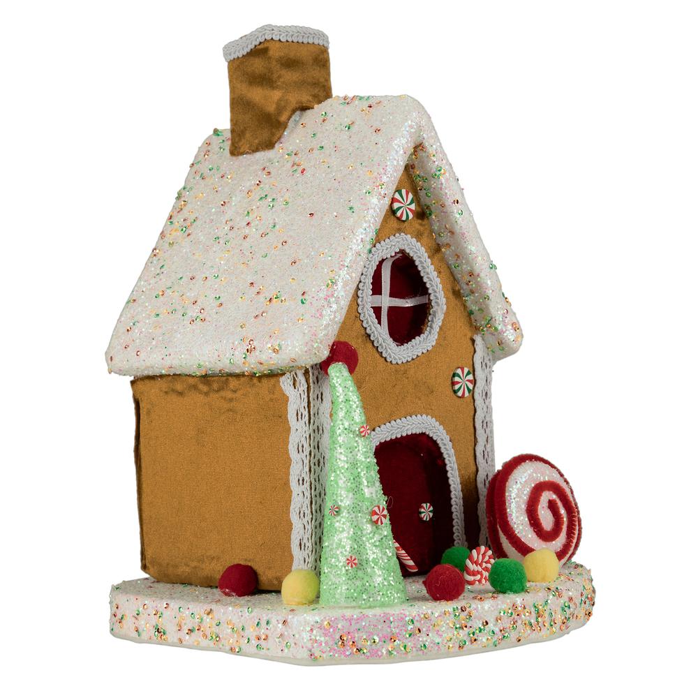 13" Gingerbread Candy House Christmas Decoration. Picture 3