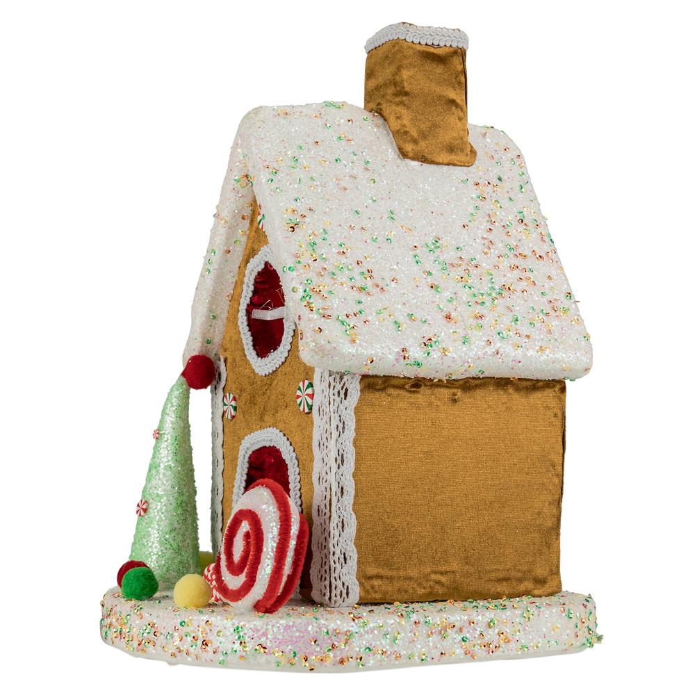 13" Gingerbread Candy House Christmas Decoration. Picture 4