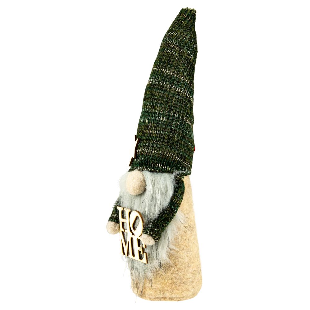 14" Green Knit Standing Home Gnome Christmas Figure. Picture 4